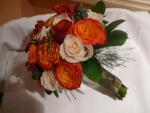 wedding flowers florist- Orange Bridal Boquet