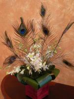 wedding flowers florist- Peacock Feathers and ...