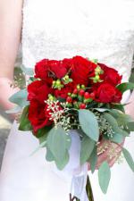 wedding flowers florist- Red